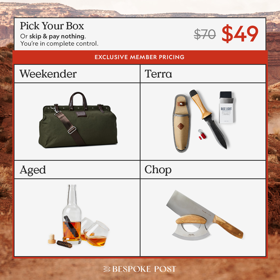 Bespoke Post Facebook ad