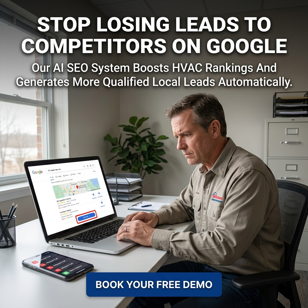 Comfort Pipeline Facebook ad: Rank Higher, Get More HVAC Jobs Every Month