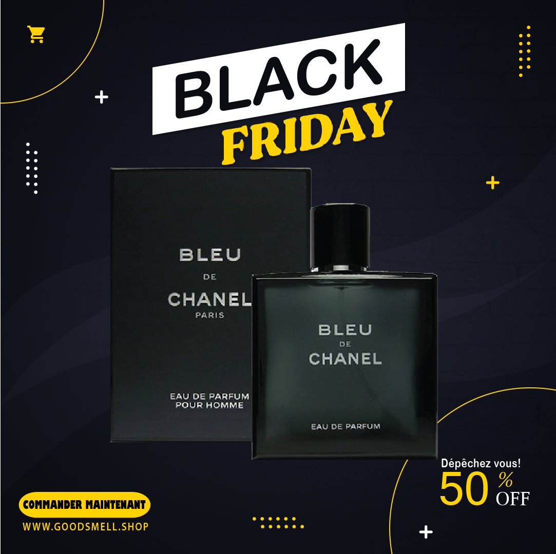 Goodsmell Shop Facebook ad: BLACK FRIDAY 50% de réduction sur nos parfums…