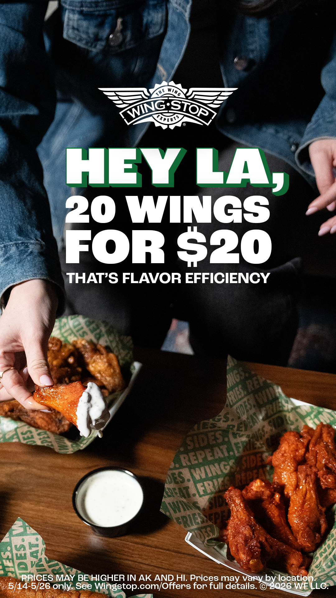 Wingstop Facebook ad