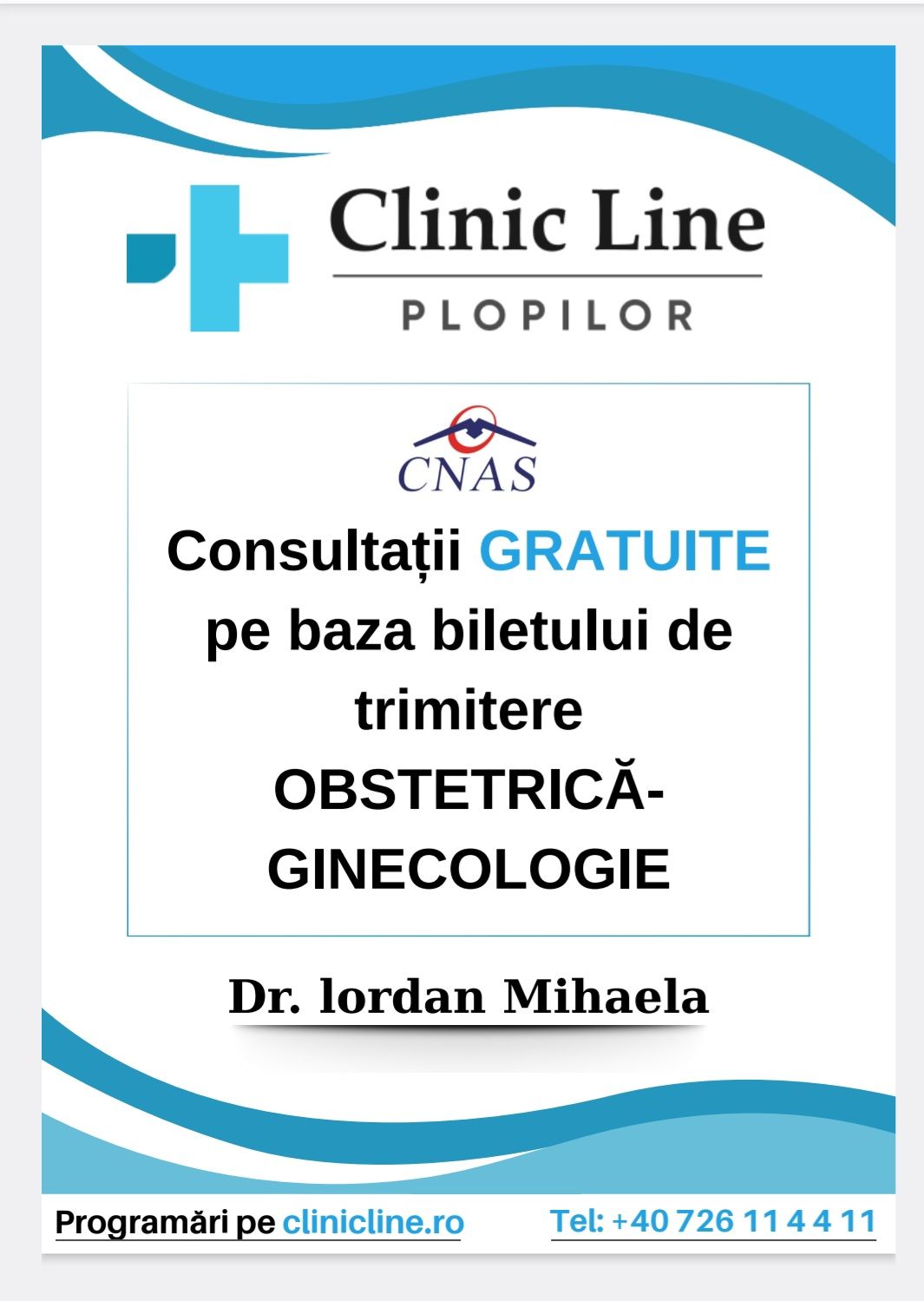 ClinicLine Plopilor Facebook ad