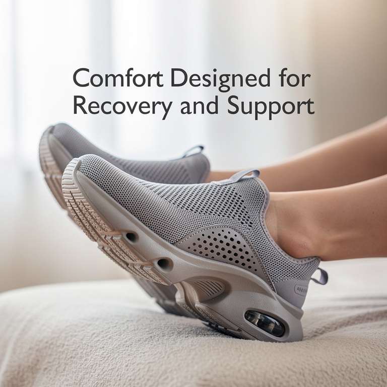TrendingResults EmphasisZone Facebook ad: Post Workout Recovery Shoes.