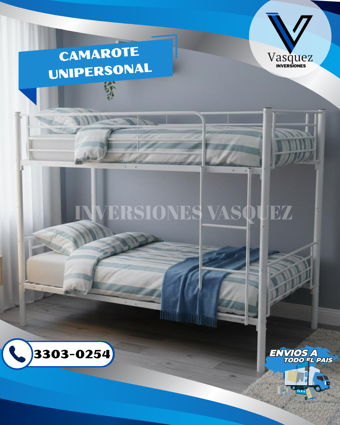 Inversiones Vasquez Facebook ad: Camarote y Camas Unipersonal de Metal | ¡Resistentes y…