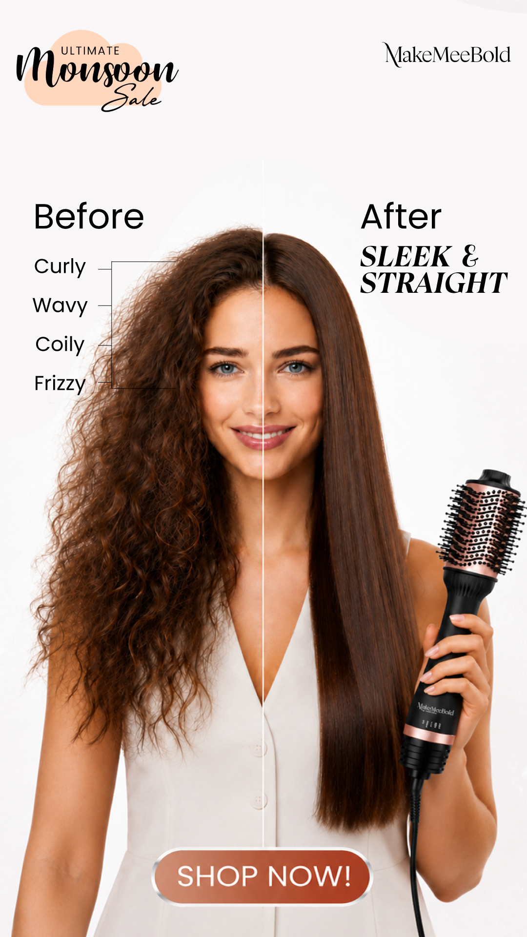 MakeMeebold Hair Styling Facebook ad