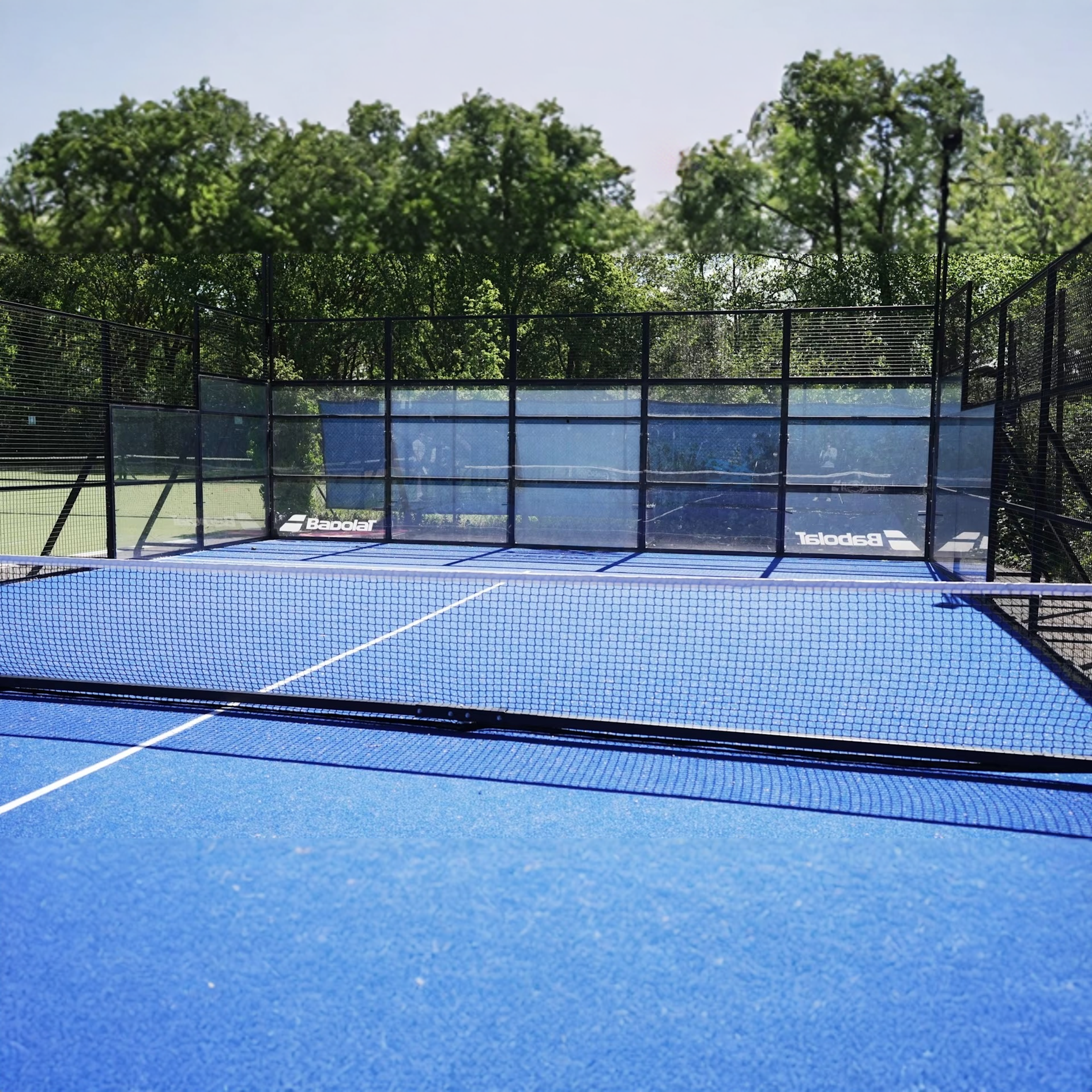 Enable Leisure Facebook ad: Book Your Padel Court Now at Battersea Park