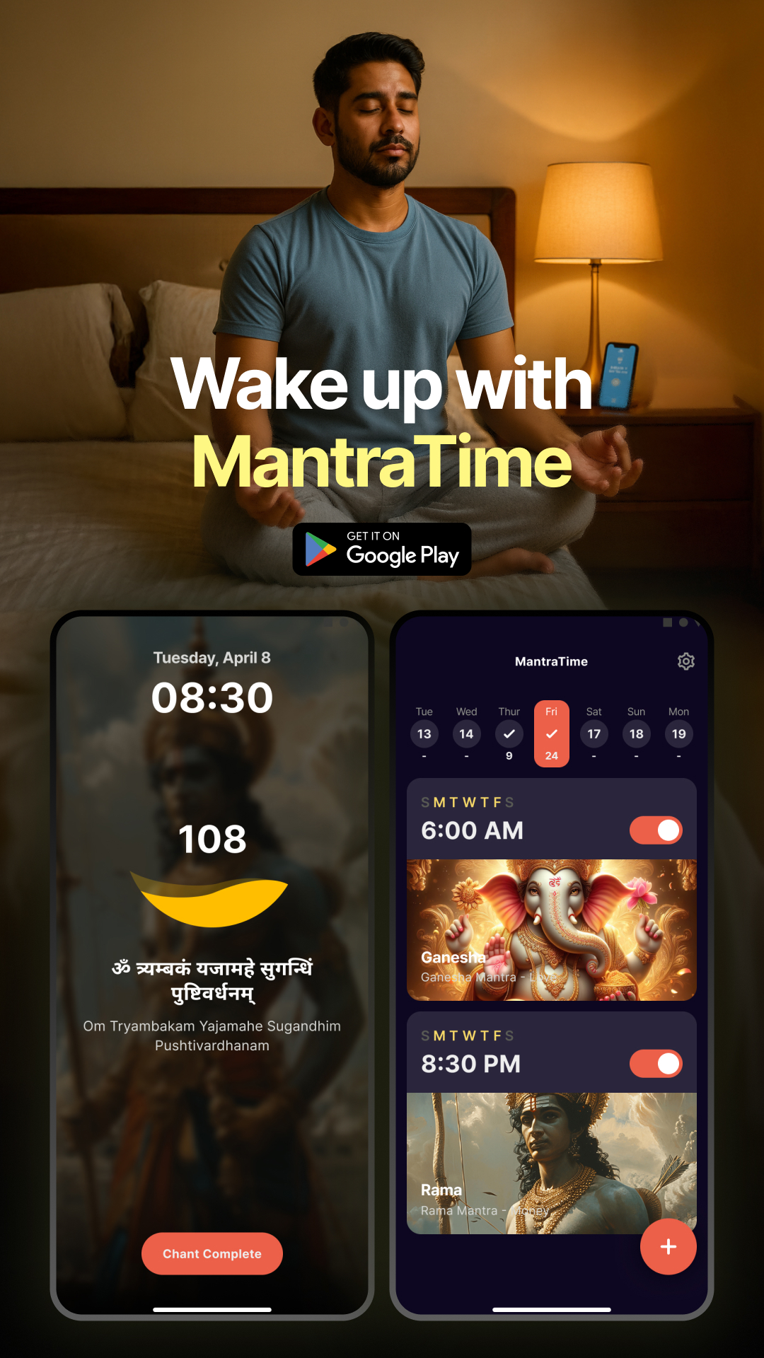 Mantra Time Facebook ad