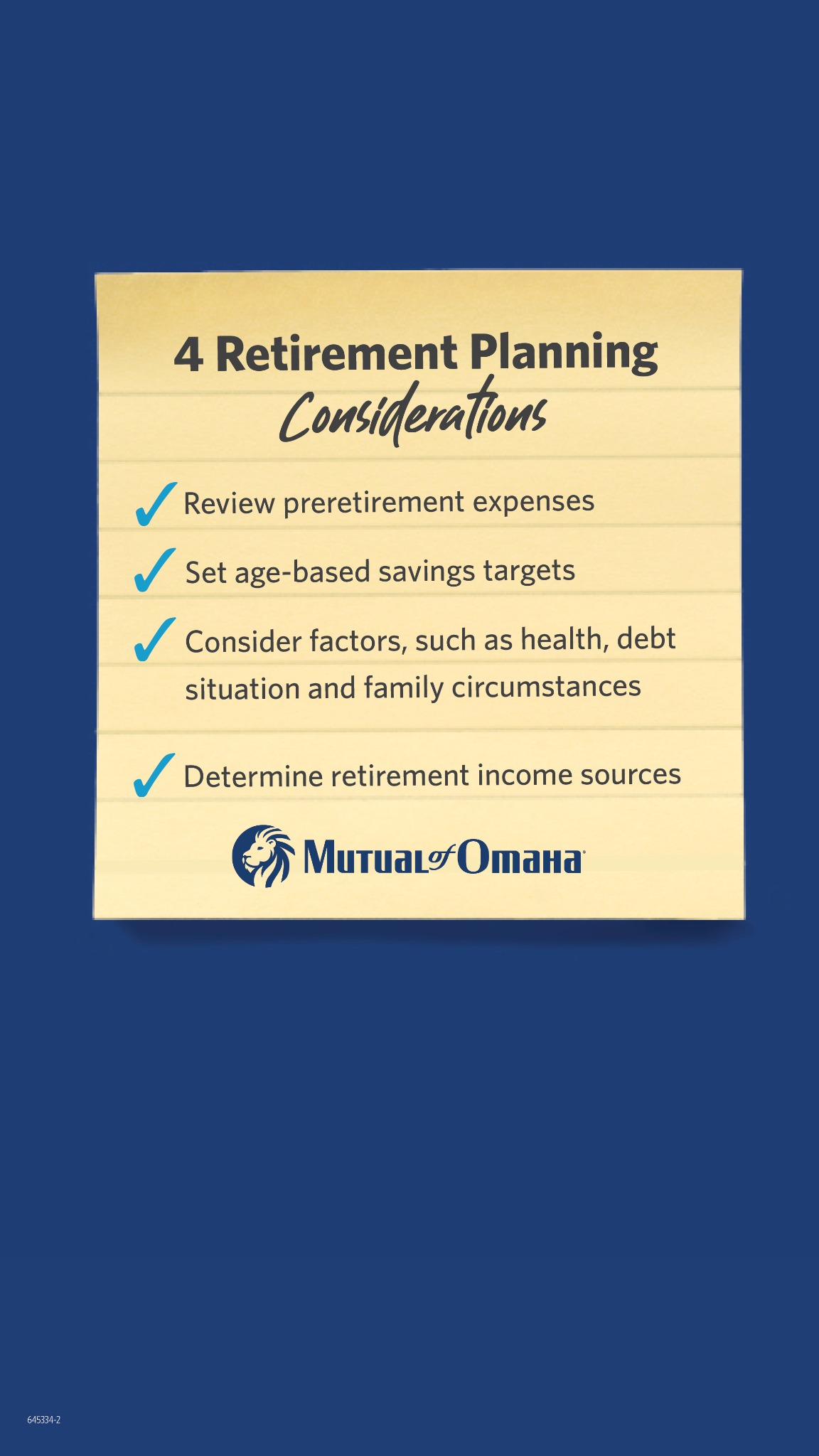 Mutual of Omaha Facebook ad
