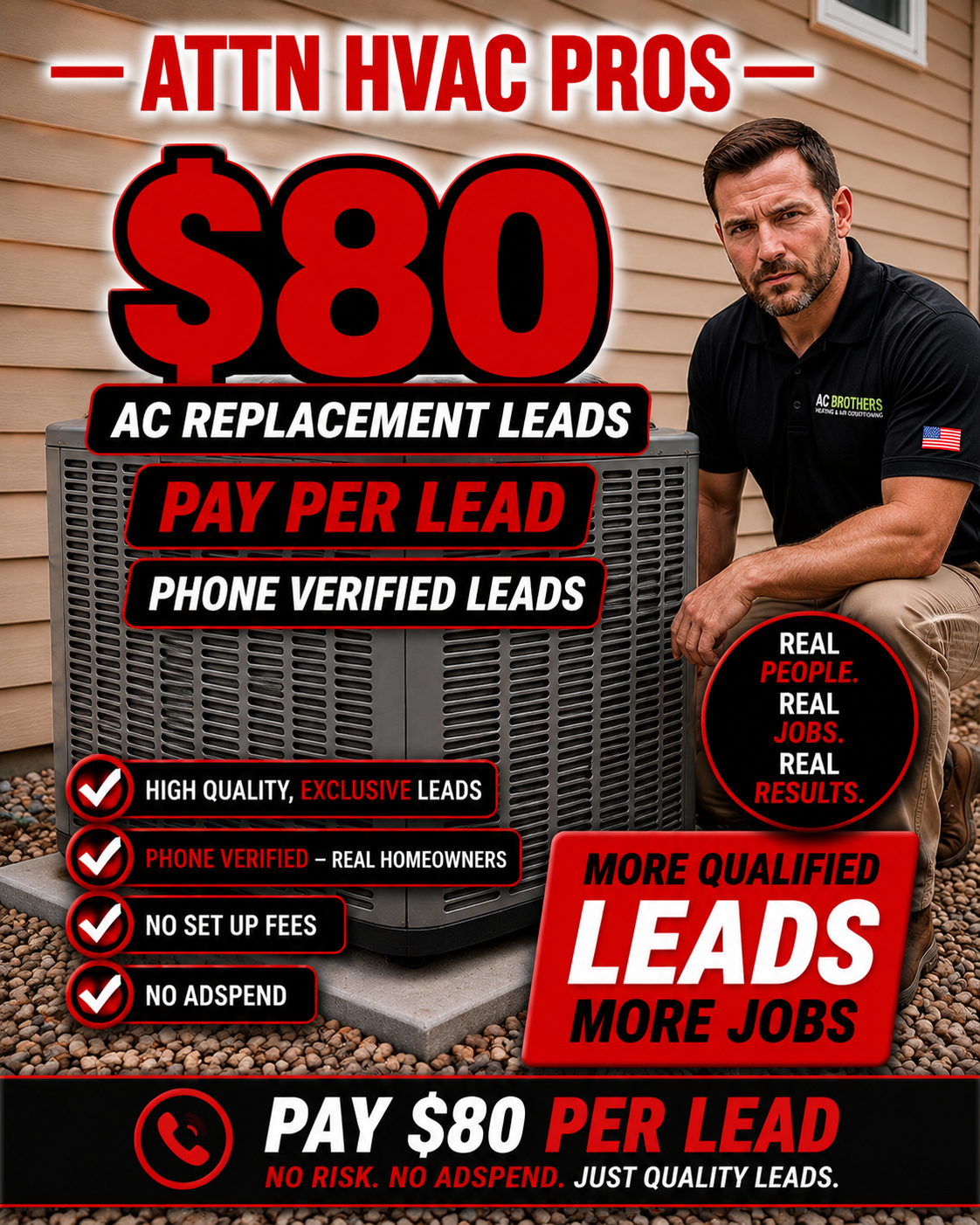 Valour Strategies Facebook ad: #1 Rated HVAC Lead Vendor