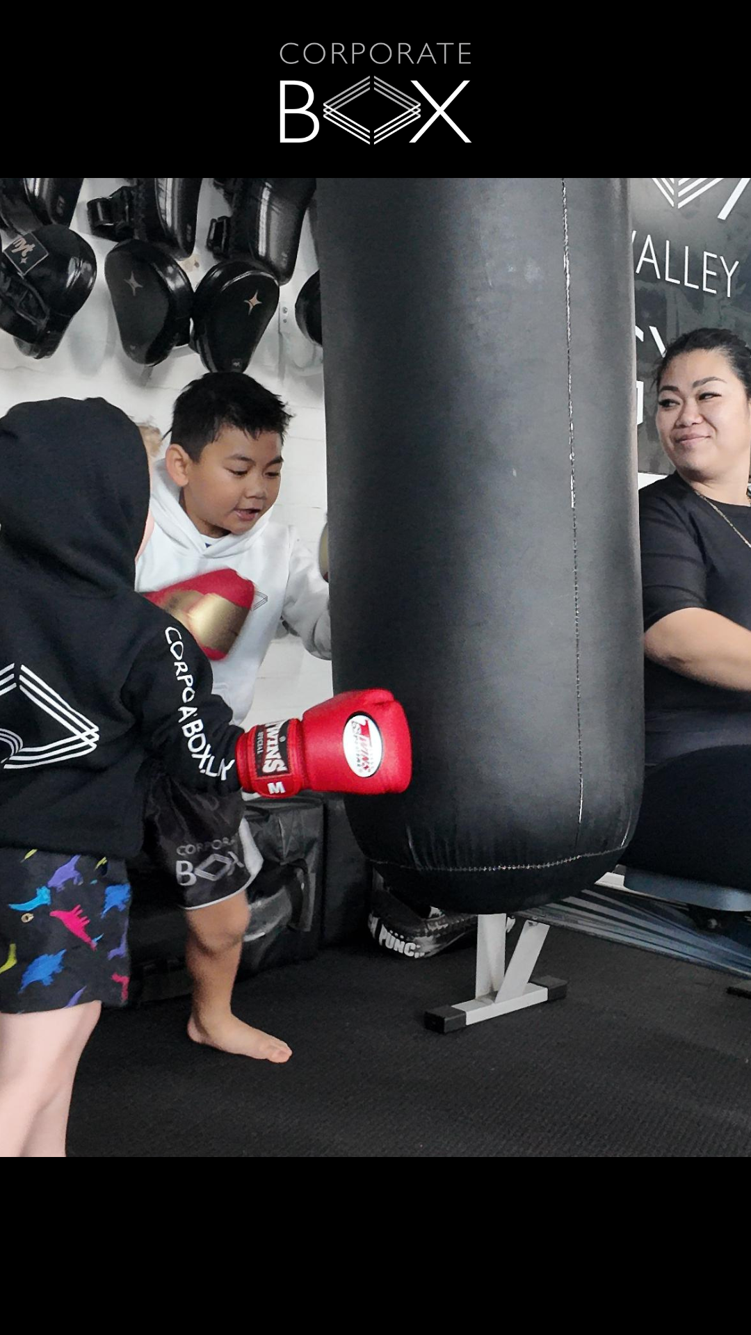 Corporate Box Valley Gym - new Facebook ad: Free Kids Martial Arts Class!