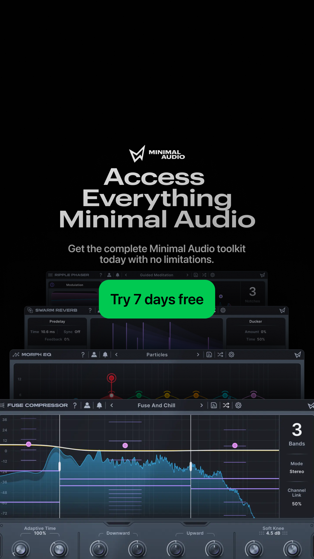 Minimal Audio Facebook ad