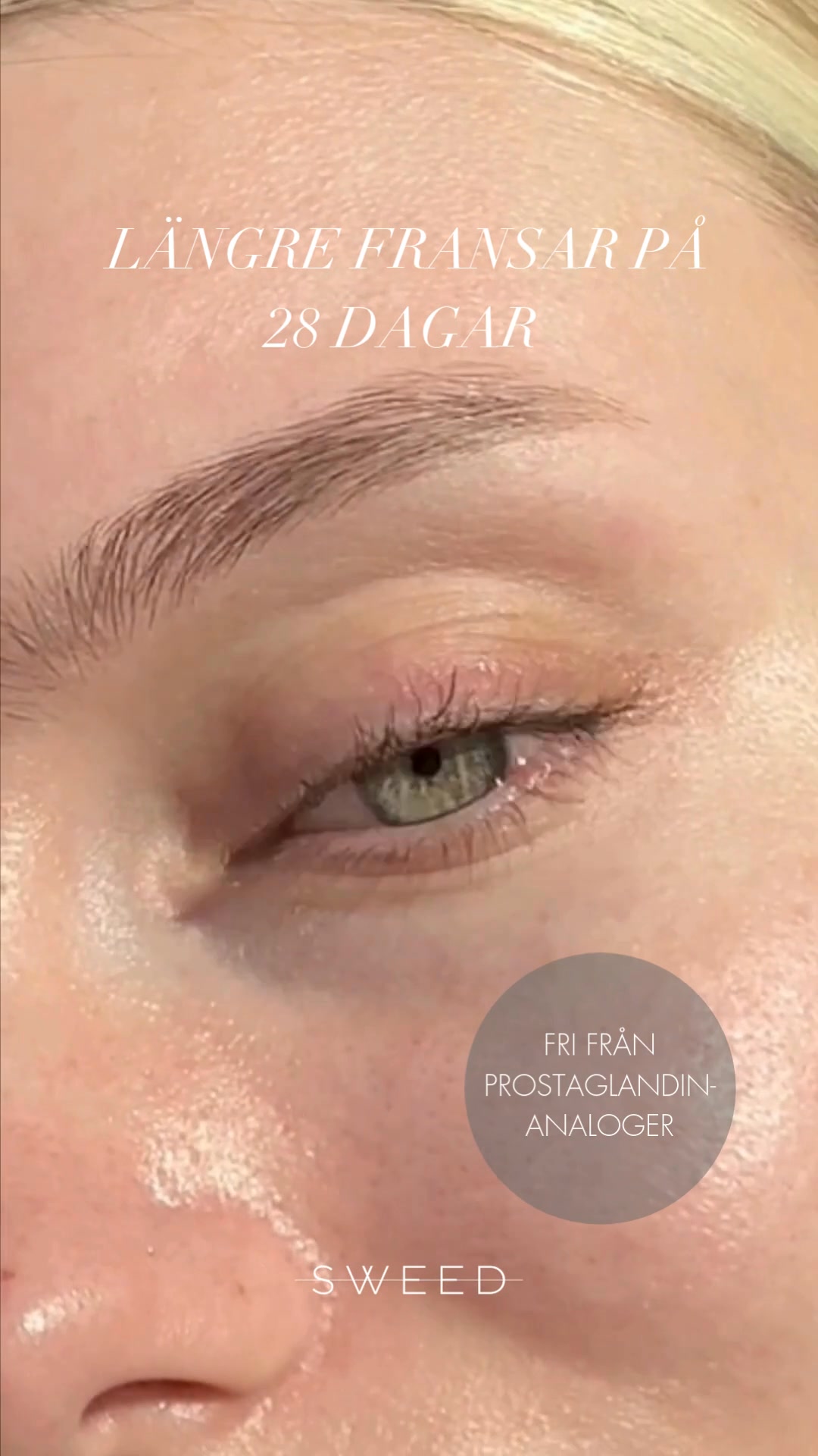 Sweed Facebook ad: Eyelash Growth Serum