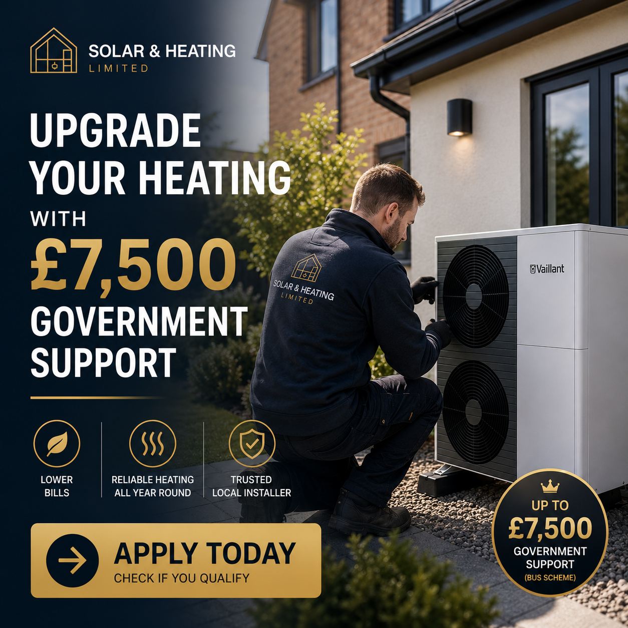 Solar&Heating Facebook ad from May 14, 2026
