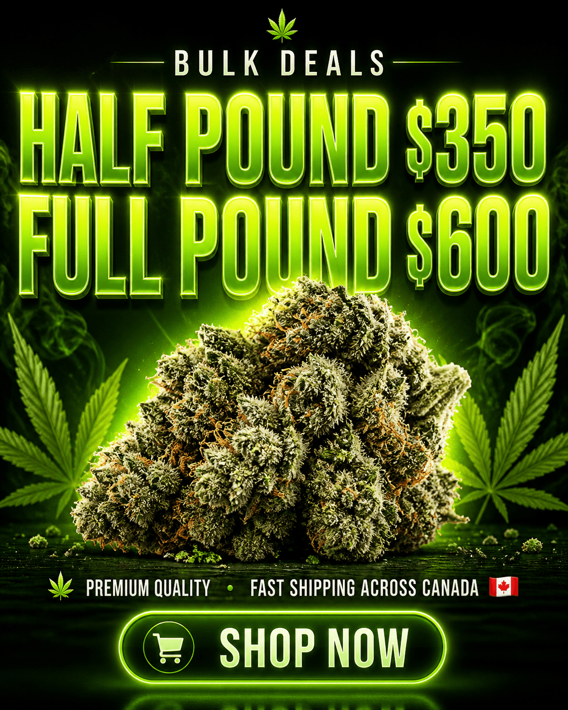 Green Flowers - Canada Facebook ad