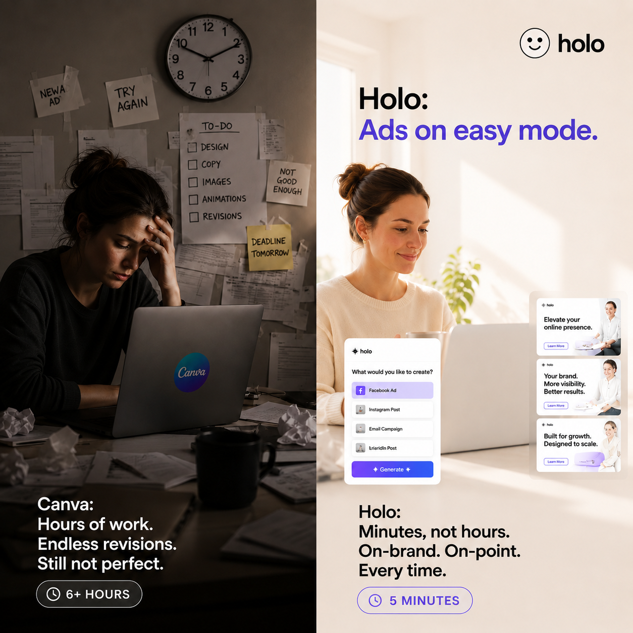 Holo Facebook ad