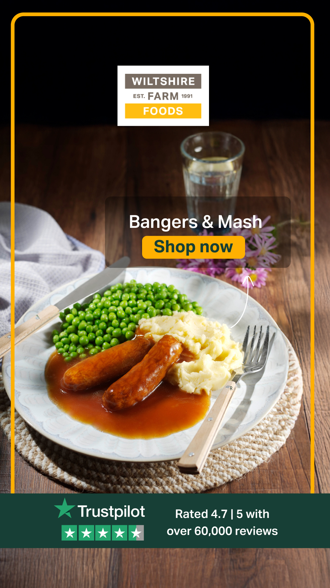 Wiltshire Farm Foods Facebook ad