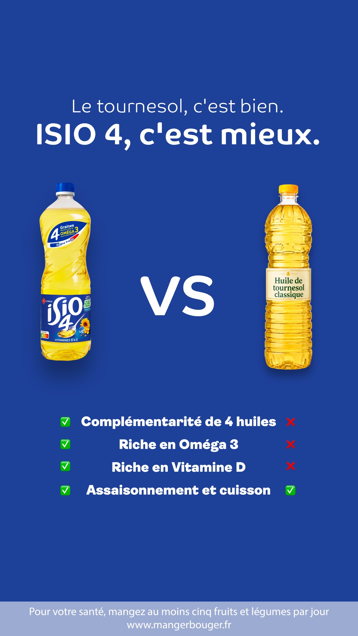 ISIO 4 Facebook ad: Huile de tournesol ISIO4