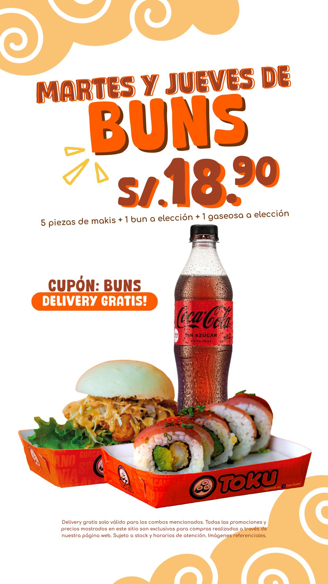 TOKU SUSHI Facebook ad