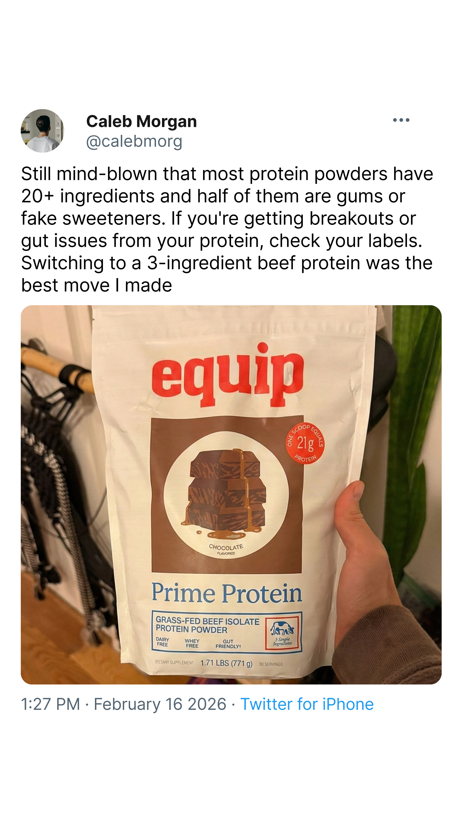 Equip Facebook ad