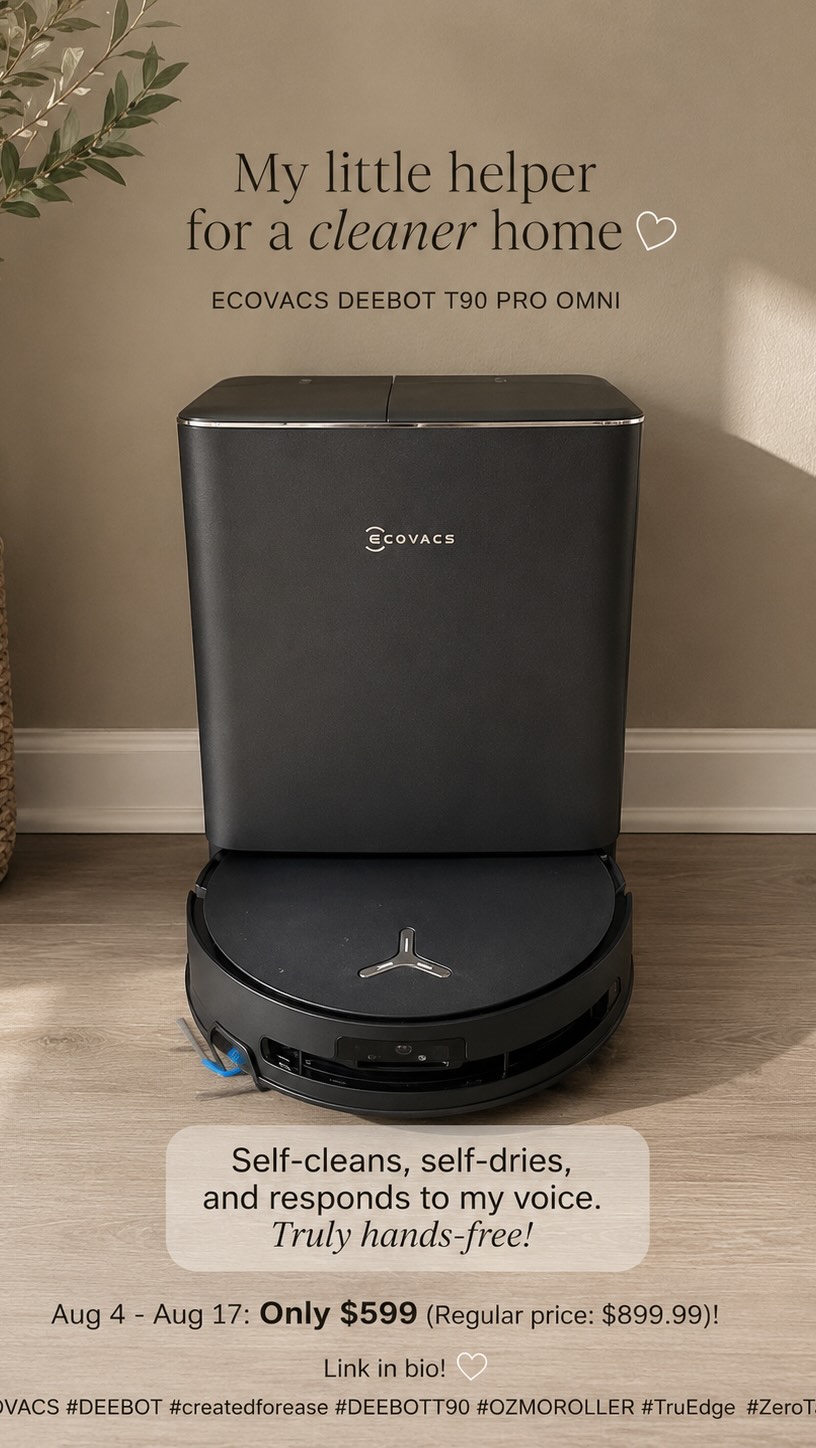 ECOVACS ROBOTICS Facebook ad: With two kids at home, cleaning never really…