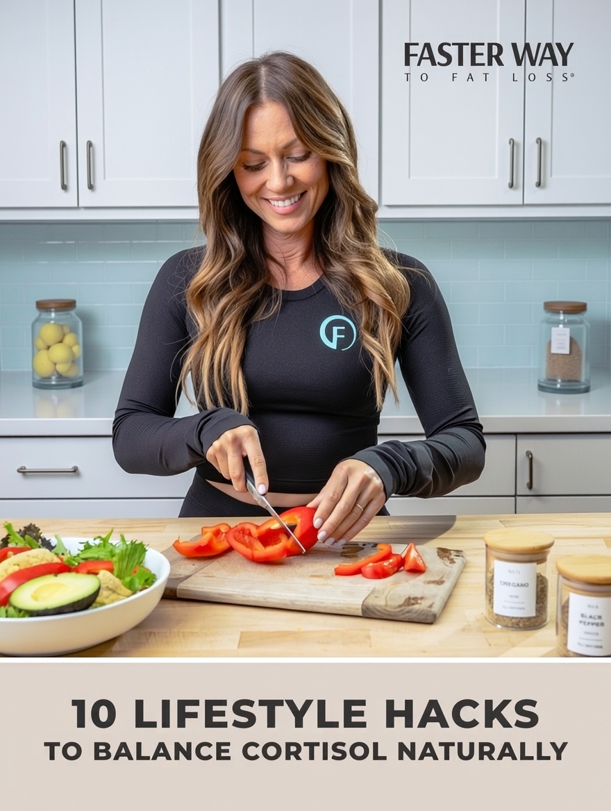 FASTer Way Facebook ad: Free FASTer Way Cortisol Guide