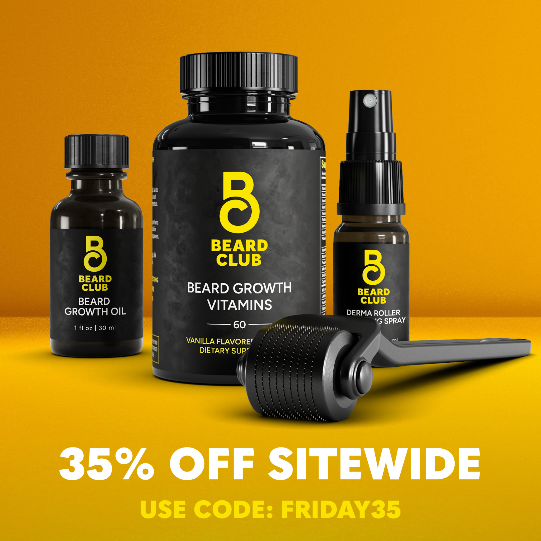 Beard Club Facebook ad: BLACK FRIDAY SALE!