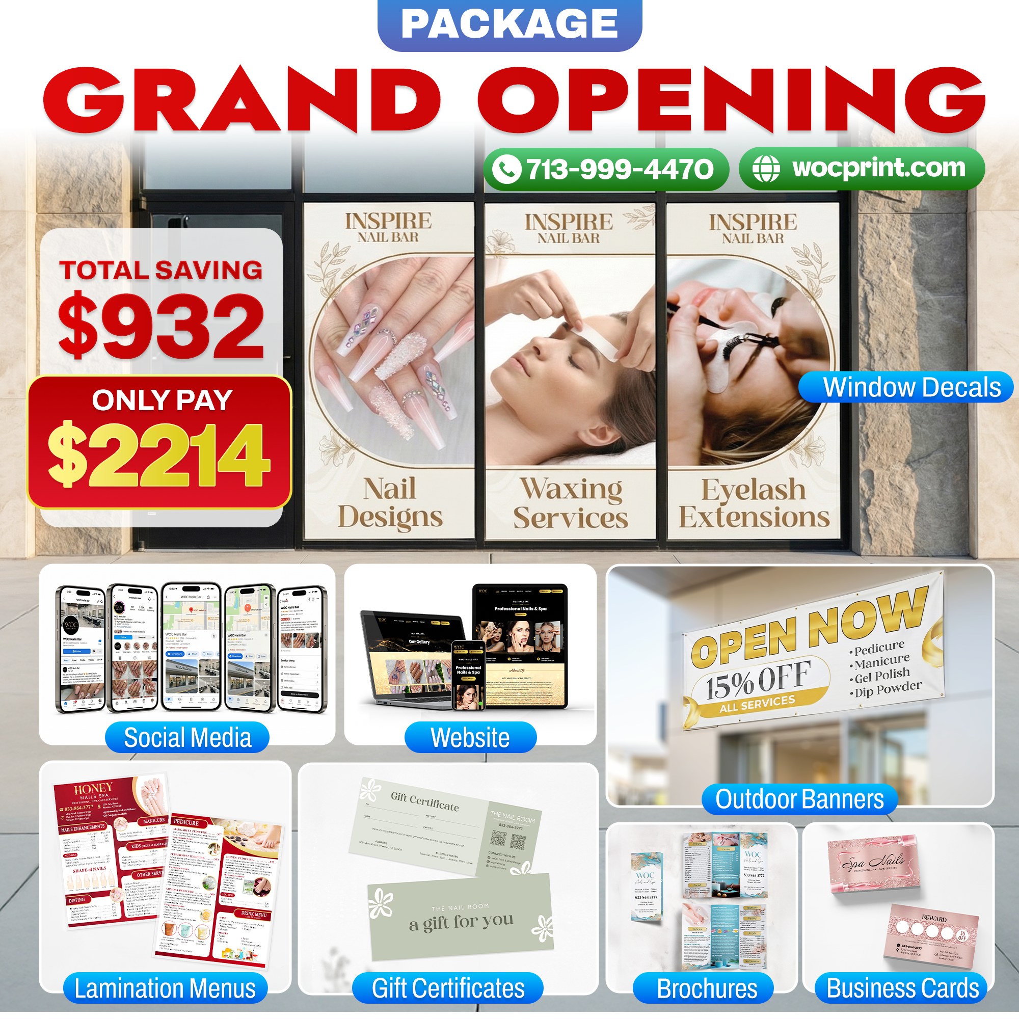 WOC Print & Web Design Facebook ad: KHรCH KHรNG TรM TIแปM TแปT NHแบคT, Hแป CHแปNโฆ