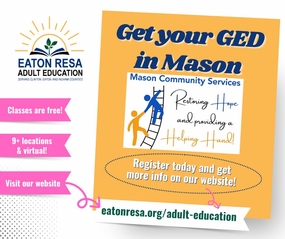 Eaton RESA Adult Education Facebook ad: Adult Education