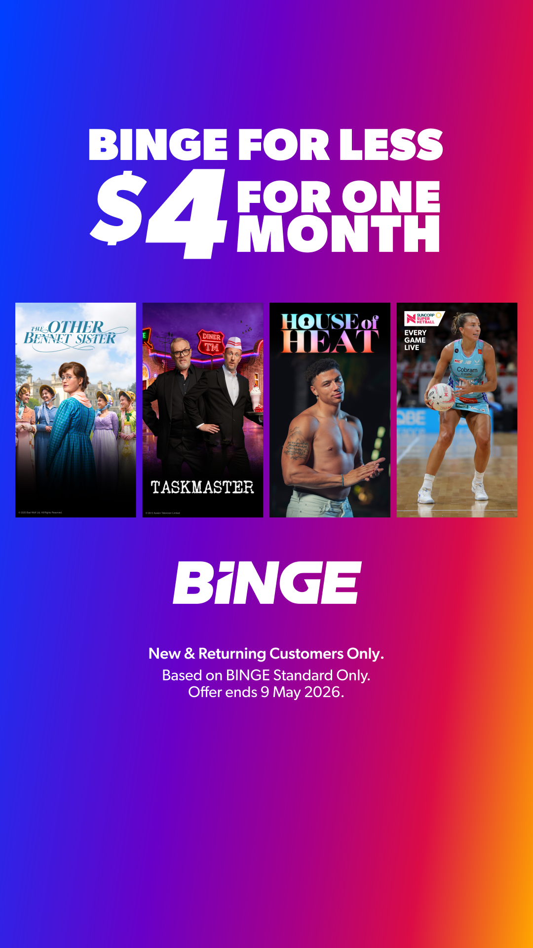 Binge Facebook ad