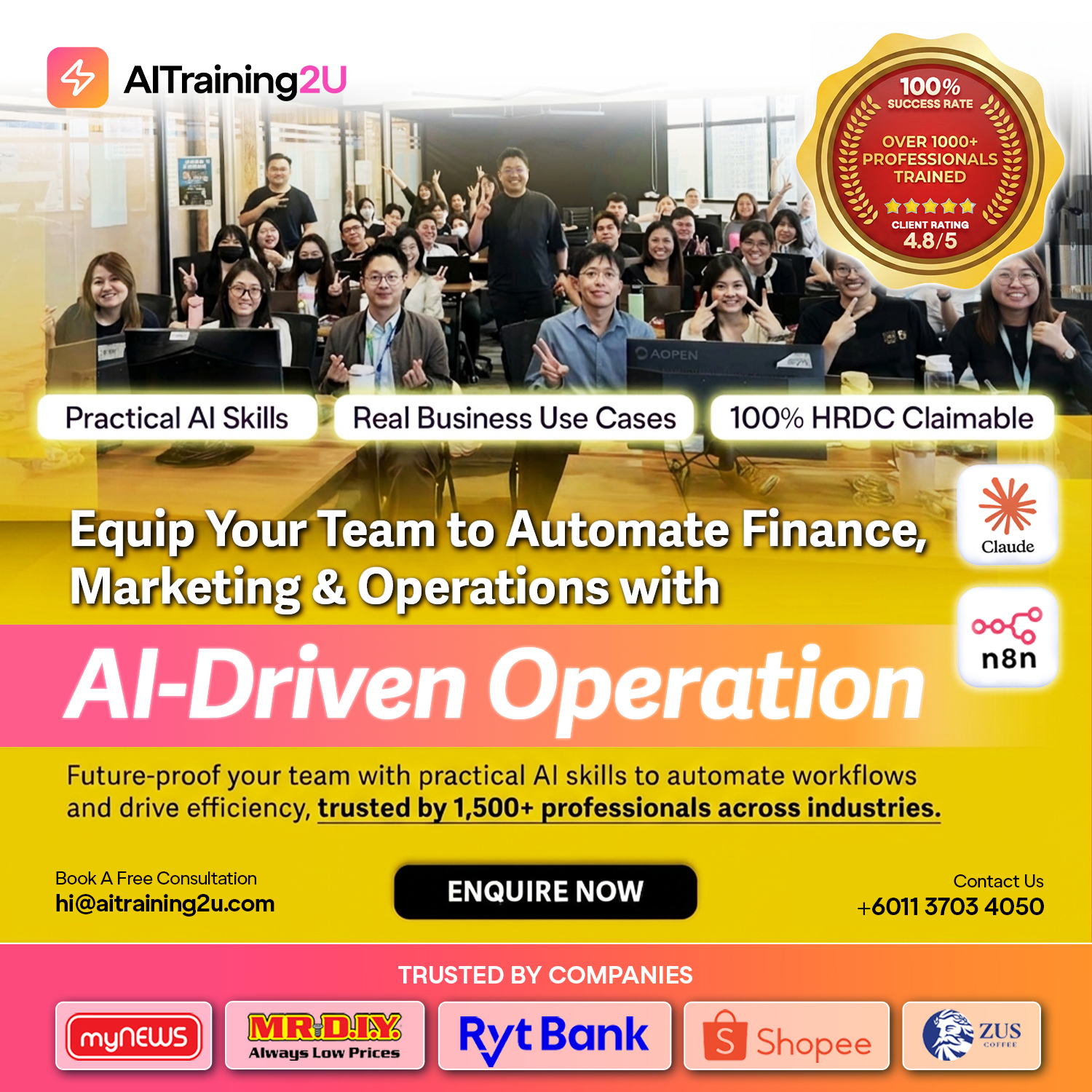AITraining2U Facebook ad