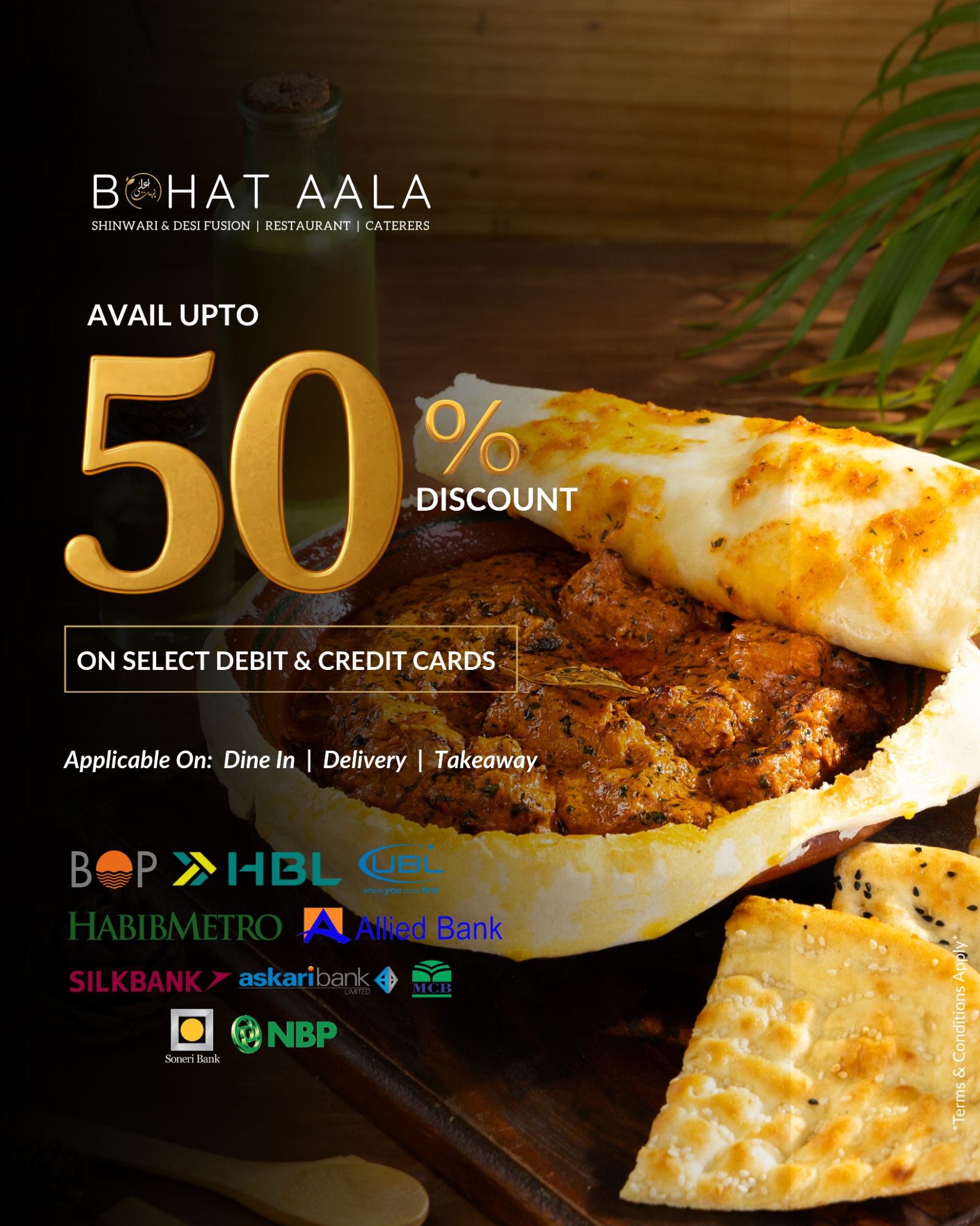 Bohat Aala Restaurant Facebook ad: Chat with us