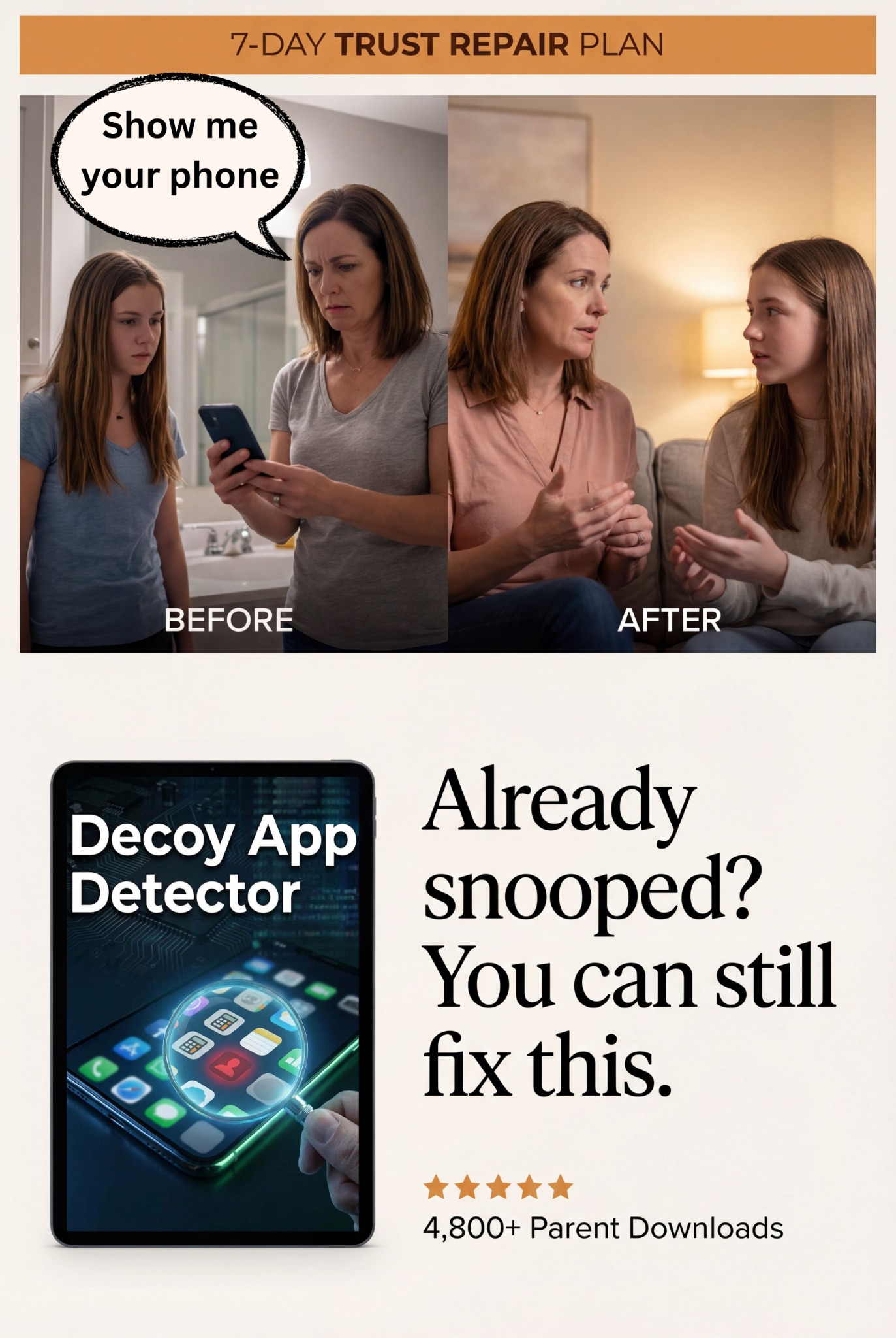 The Decoy App Detector Facebook ad: Already Snooped? You Can Still Fix This