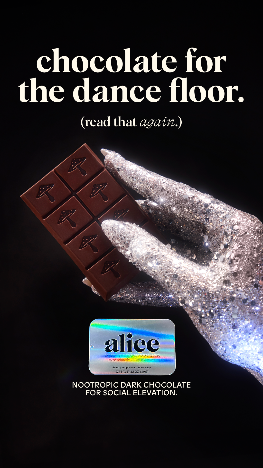 Alice Mushrooms Facebook ad