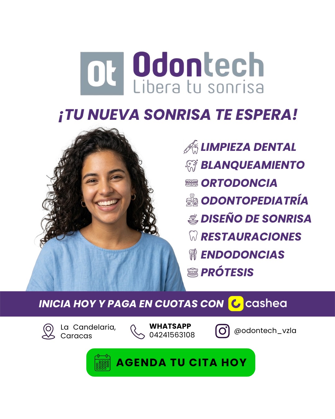 Odontech 1 Facebook ad: Chatea con nosotros