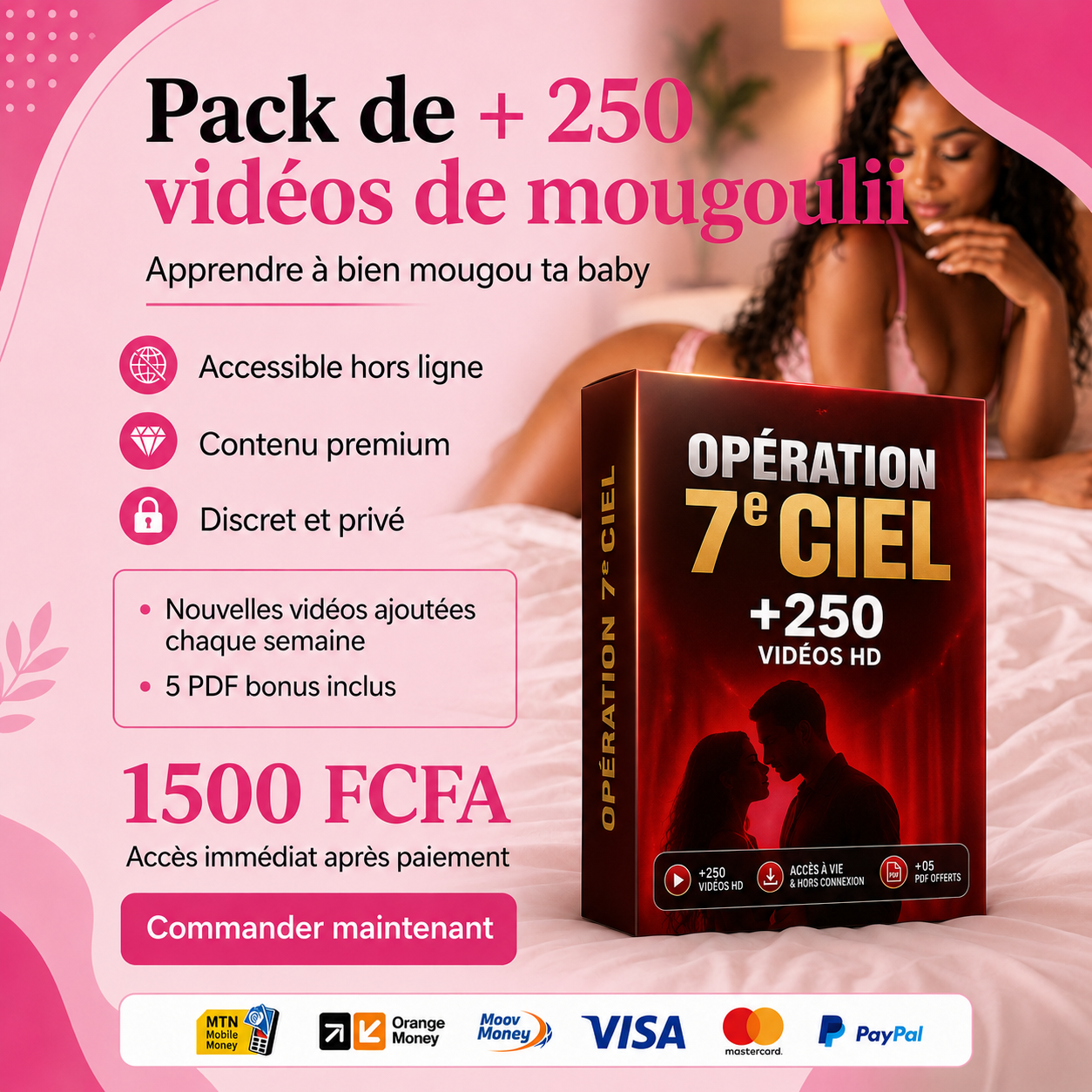 AfricLab Facebook ad: +2501 clients satisfaits