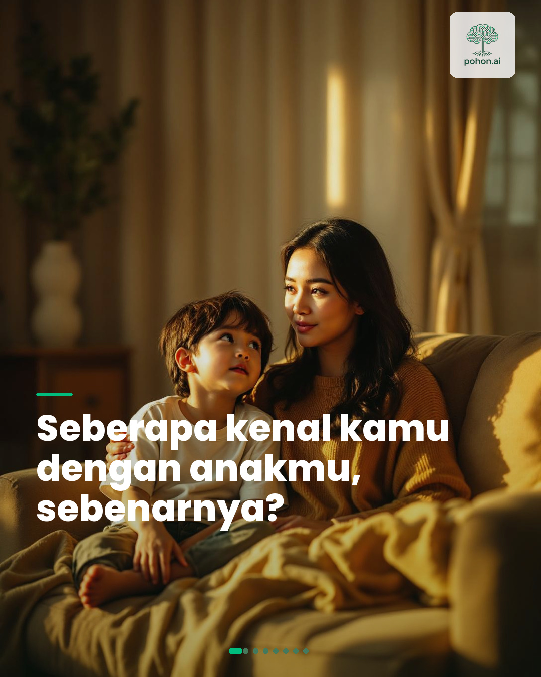 pohon.ai Facebook ad: Kalau sekarang anakmu ditanya: Apa yang paling bikin…