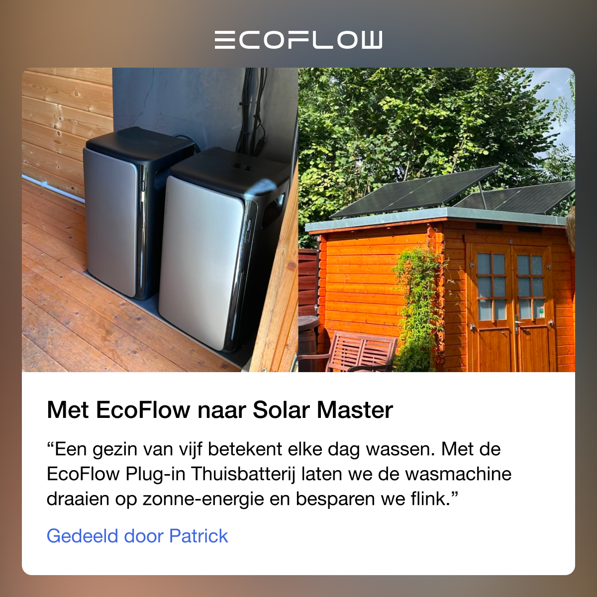 EcoFlow NL Facebook ad: EcoFlow Plug-in Thuisbatterij