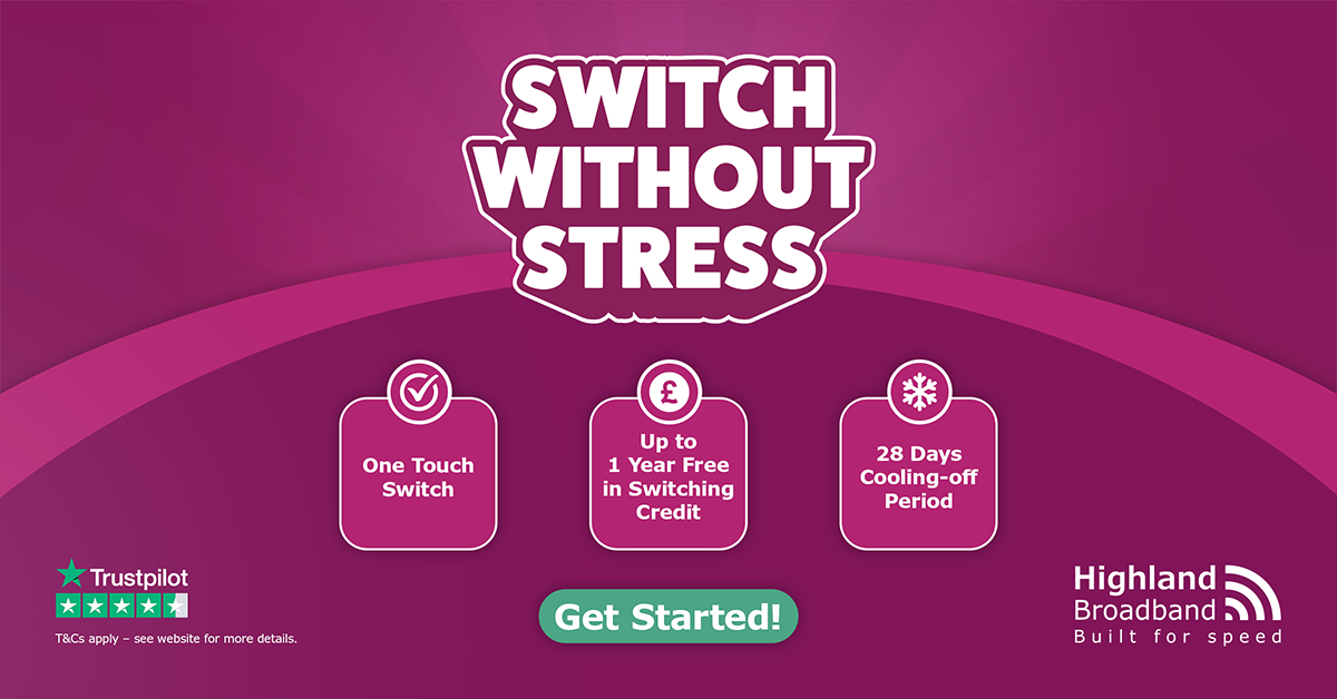 Highland Broadband Facebook ad