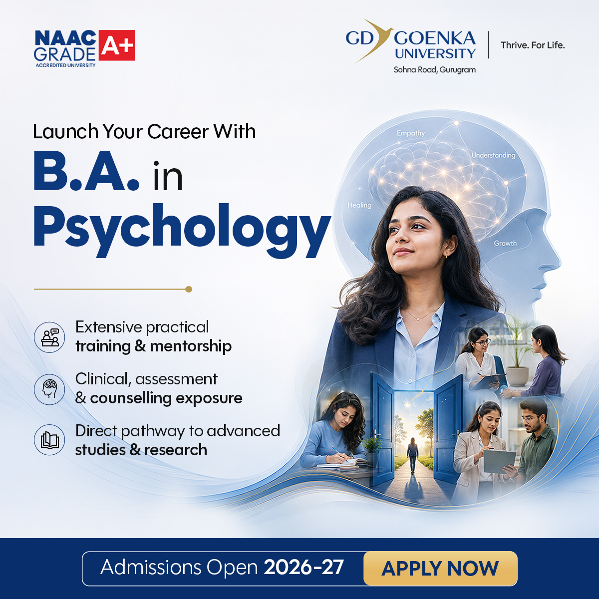 GD Goenka University Facebook ad