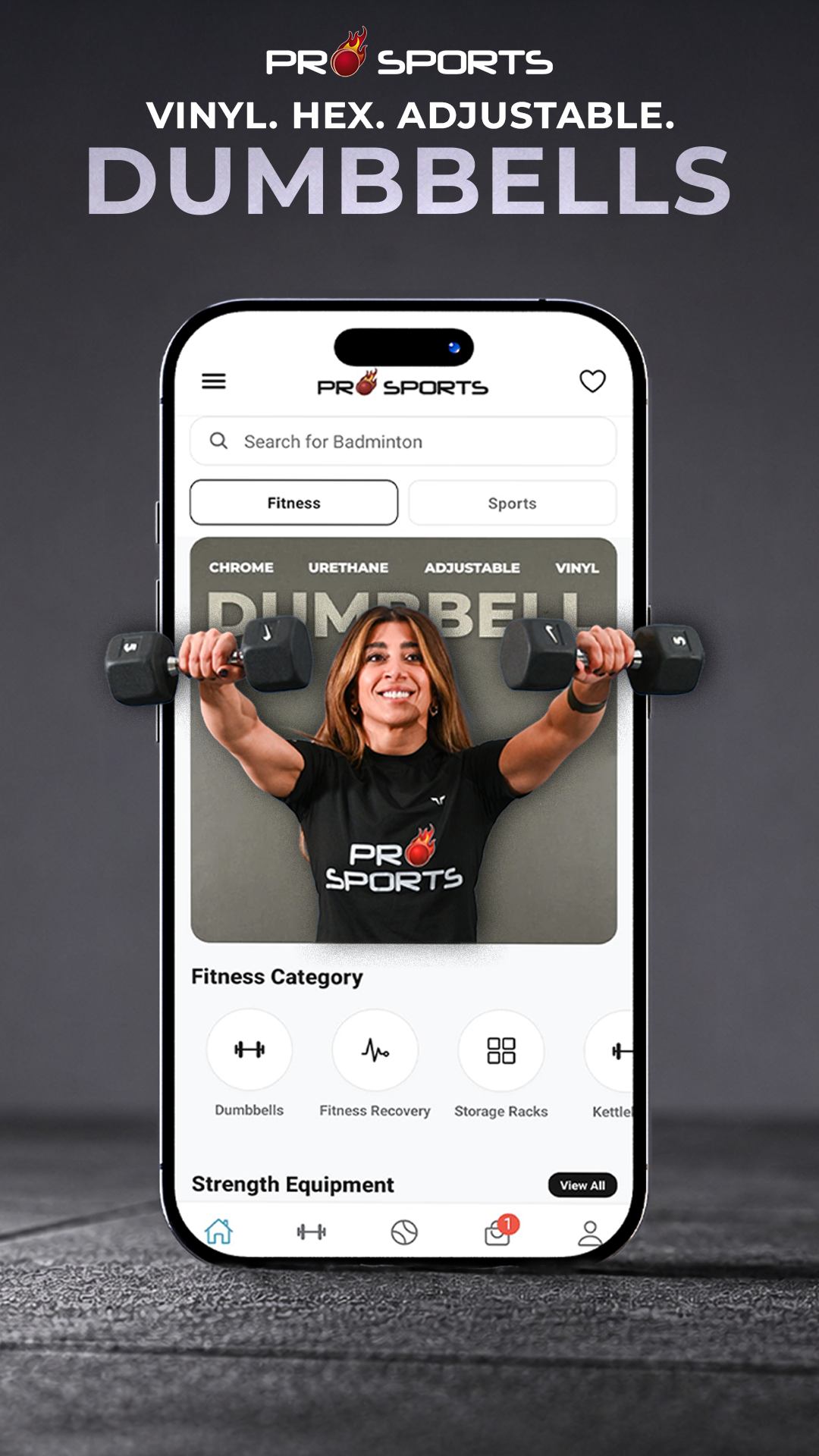 Pro Sports Kuwait Facebook ad: 10% OFF YOUR FIRST APP ORDER