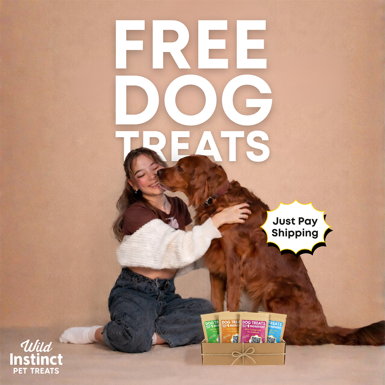 Try Wild Instinct Pet Facebook ad