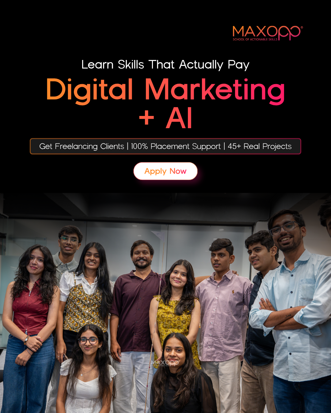 Maxopp Facebook ad: Jaipur's Most Practical Digital Marketing Course, now…