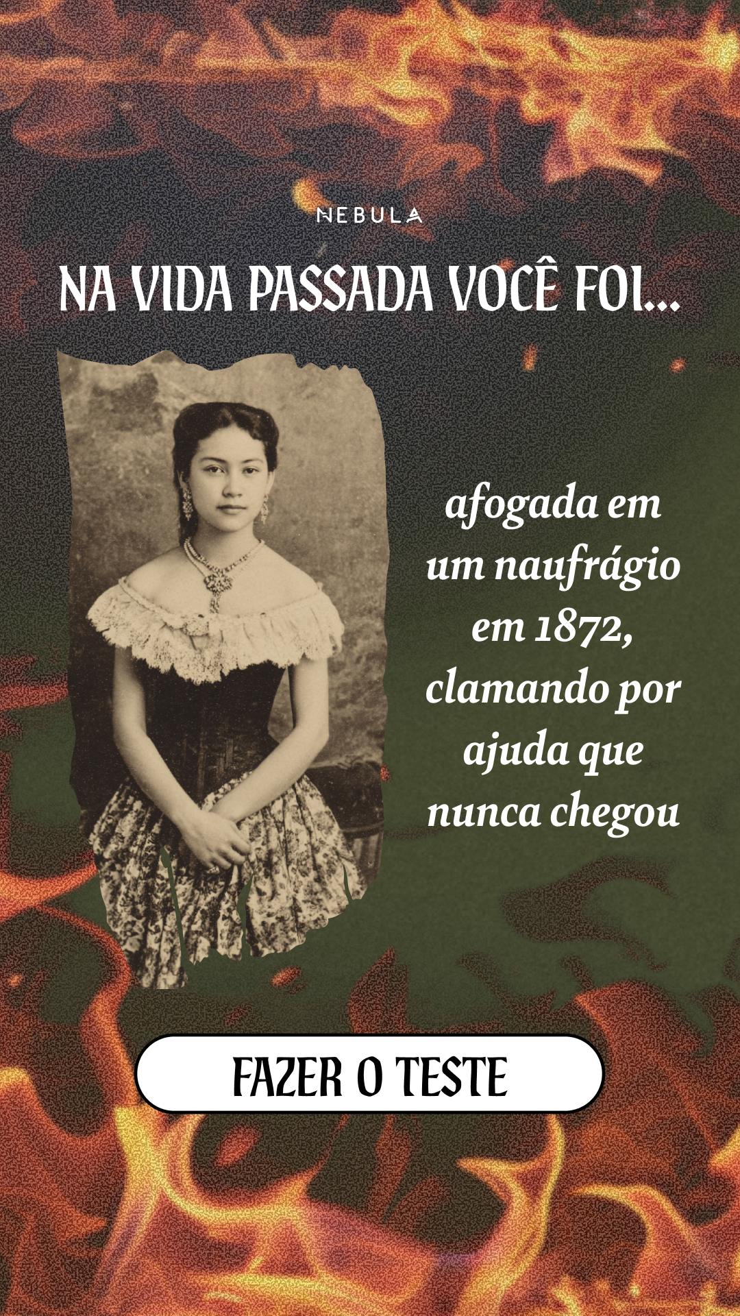 Nebula: Past Life Power Reading Facebook ad: Faça o teste ➝