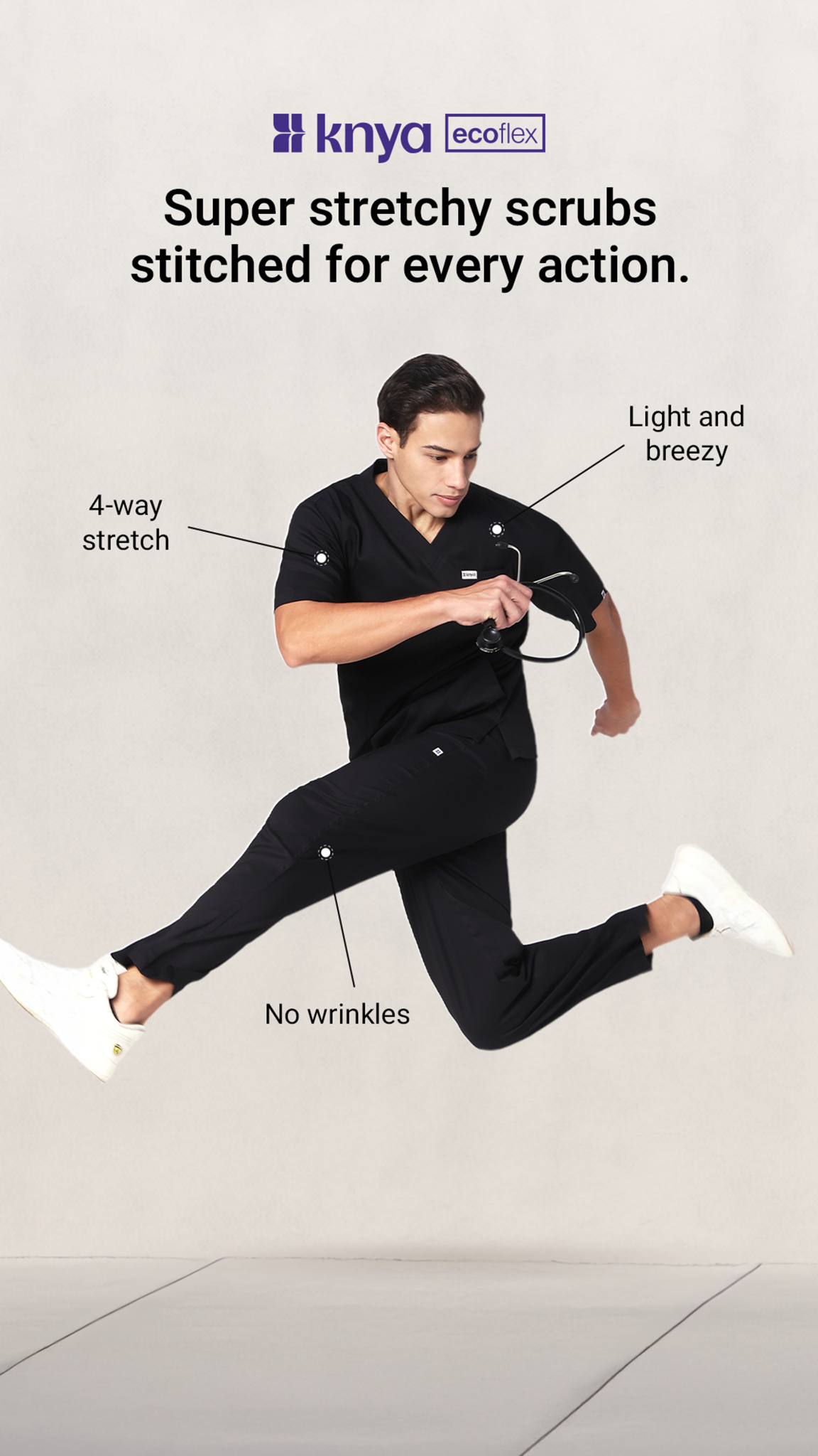 Knya Facebook ad: Redefined comfort for healthcare heroes