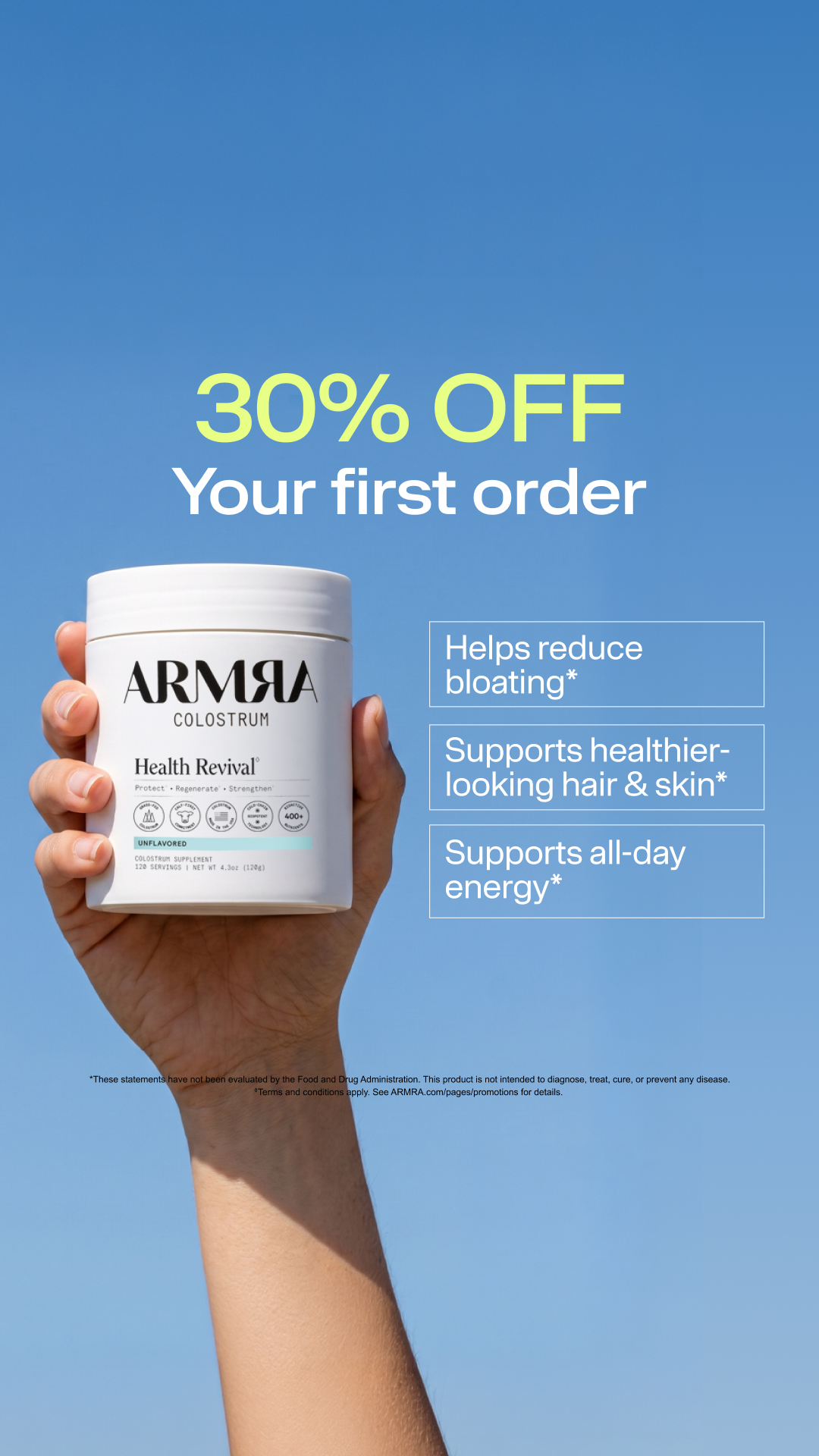 ARMRA Facebook ad