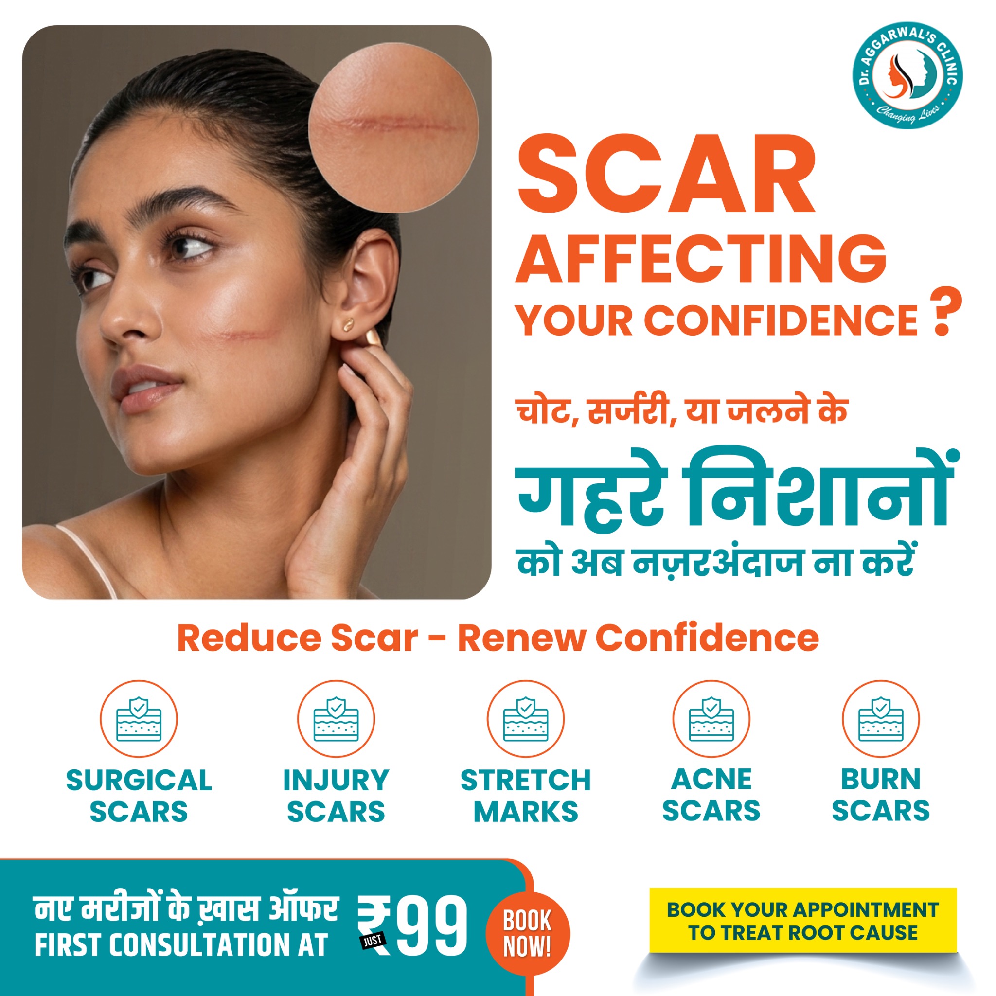 Dr aggarwals hair transplant, laser treatment, cosmetic & dental center Facebook ad