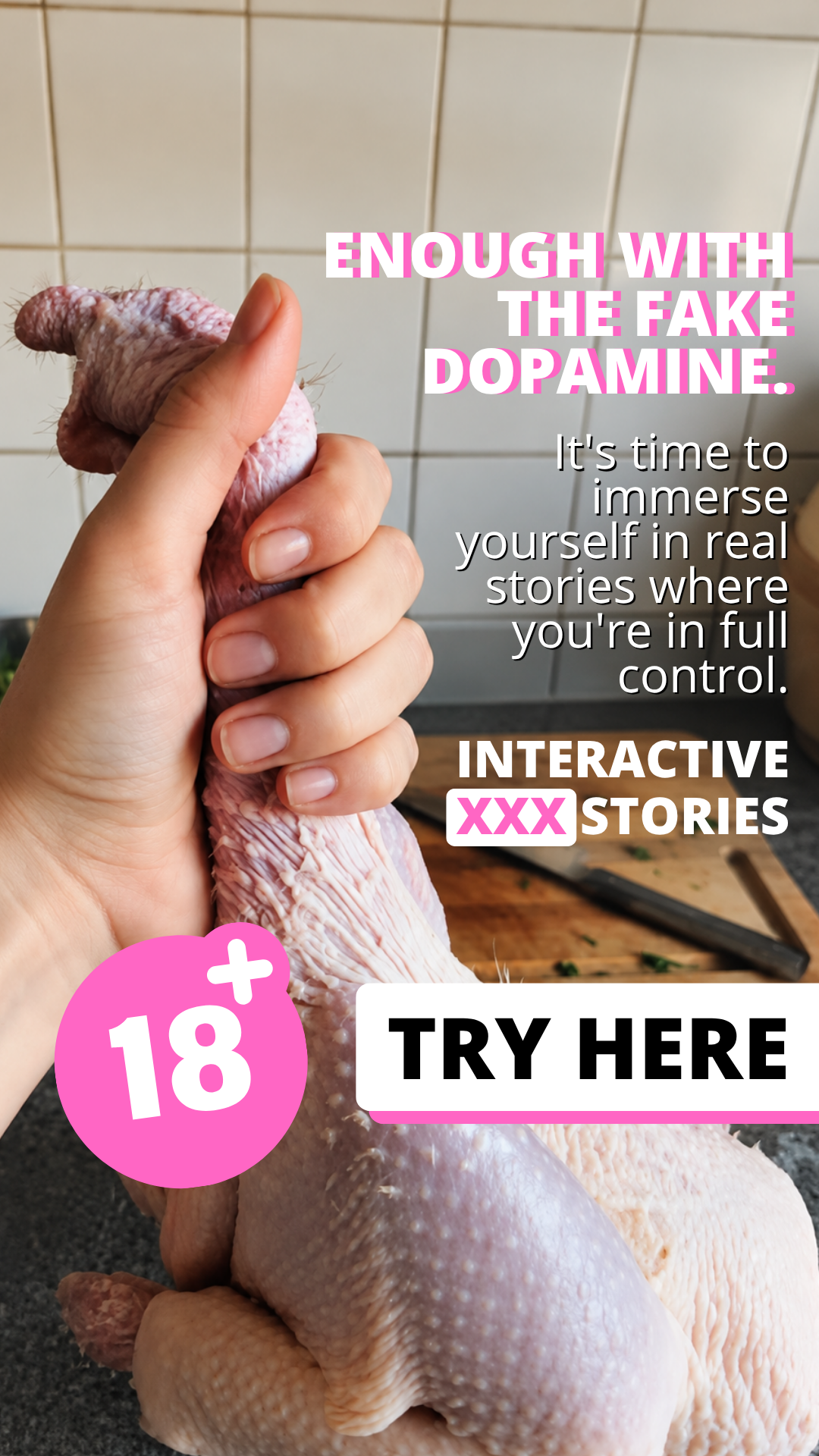 Stuff So Sweet Facebook ad: Interactive Adult Stories