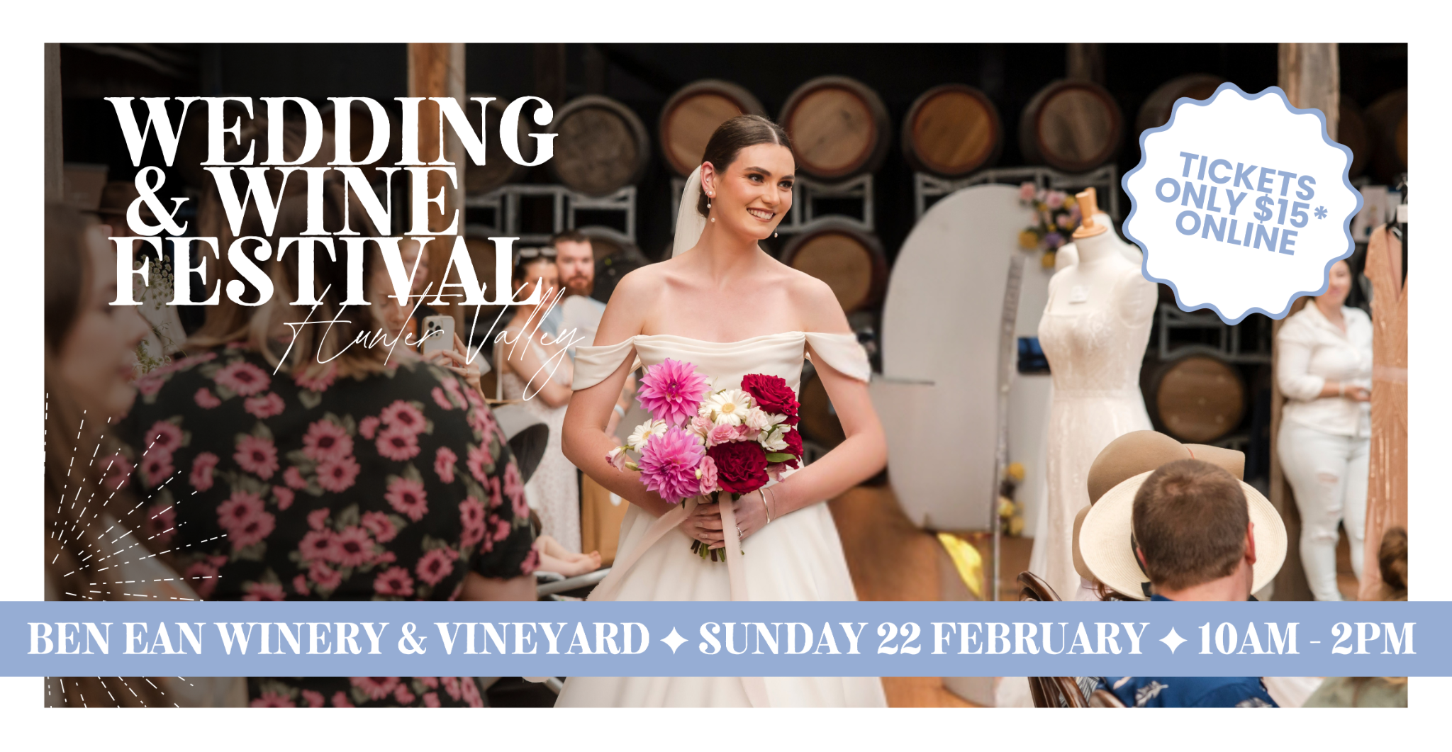 Wedding & Wine Festival Facebook ad: Wedding & Wine Festival Hunter Valley 2026