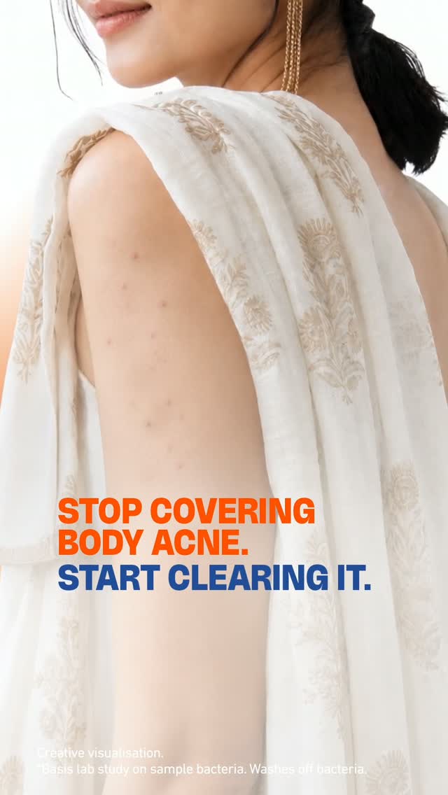 Savlon India Facebook ad: Clear skin > Covered skin.