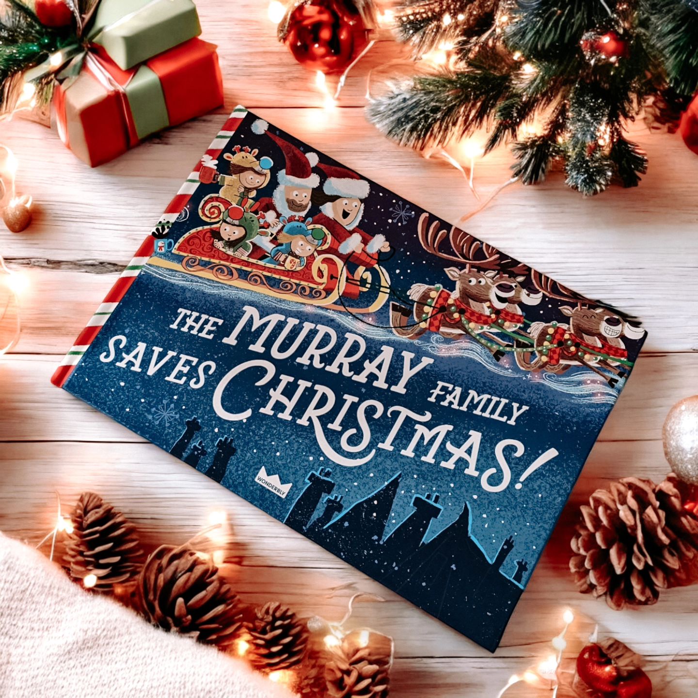 Wonderbly Facebook ad: Tell your festive family story