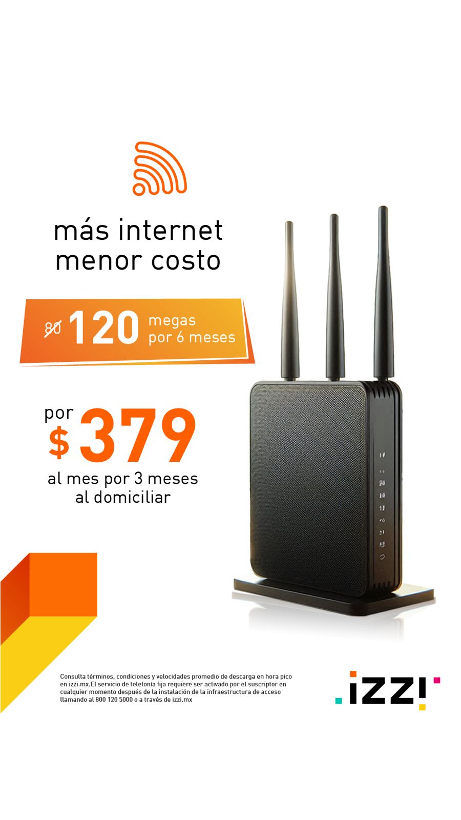 Internet y TV paquetes izzi Facebook ad